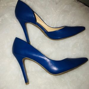 a.n.a. Royal Blue Pointy Toe Heels Size 9